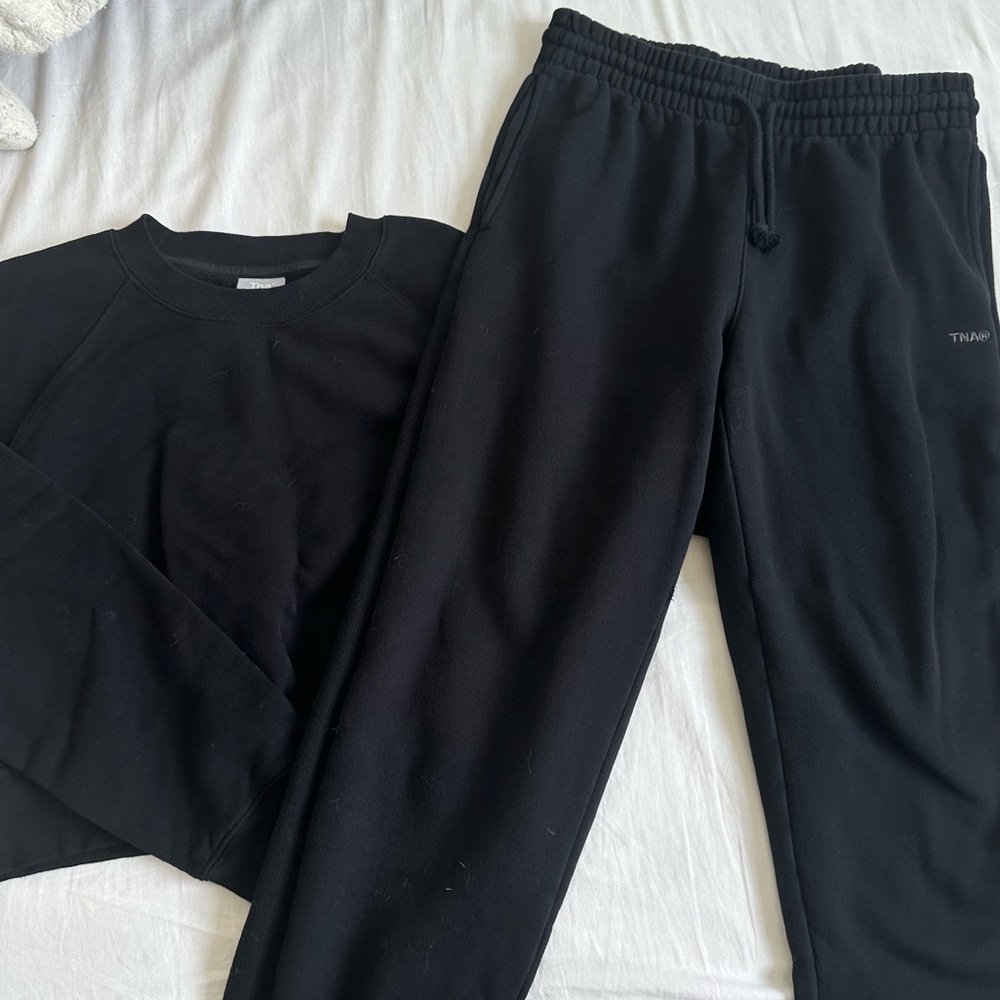 Aritzia black sweat set